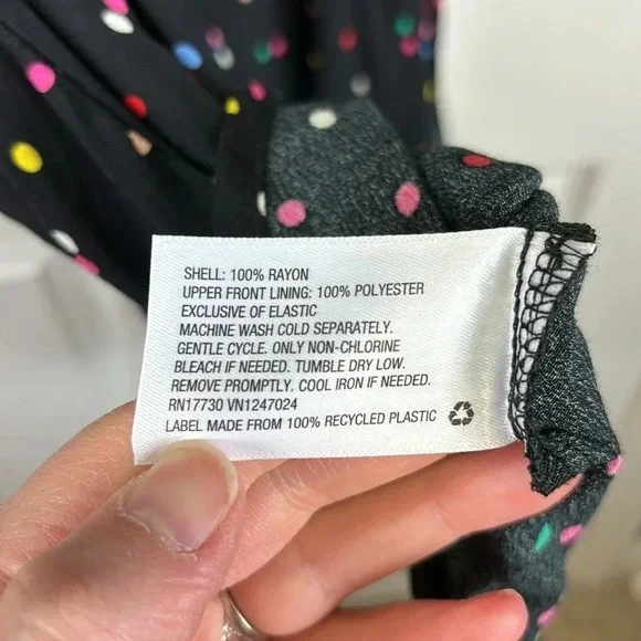 Rixo x target polka dot long sleeve dress sz 12 - Picture 9 of 9